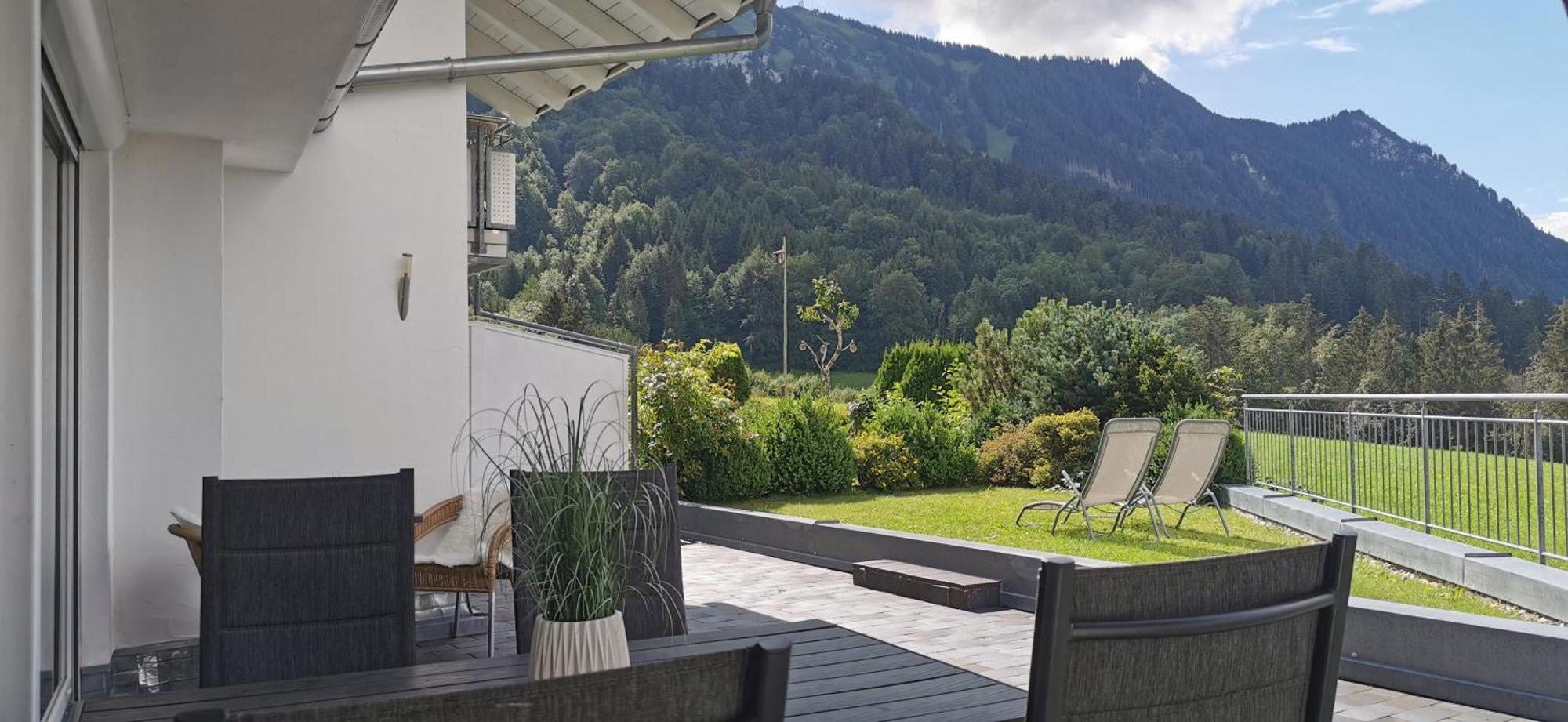 Ferienwohnung Panoramablick Rettenberg Exterior foto